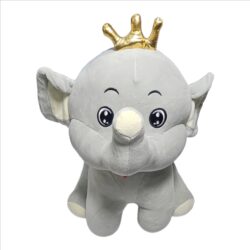"Crown Baby Elephant Soft Toy – 40 cm"