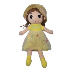 Charming 40cm Doll Soft Toy with Cap – Ultra-Soft Plush for Kids
