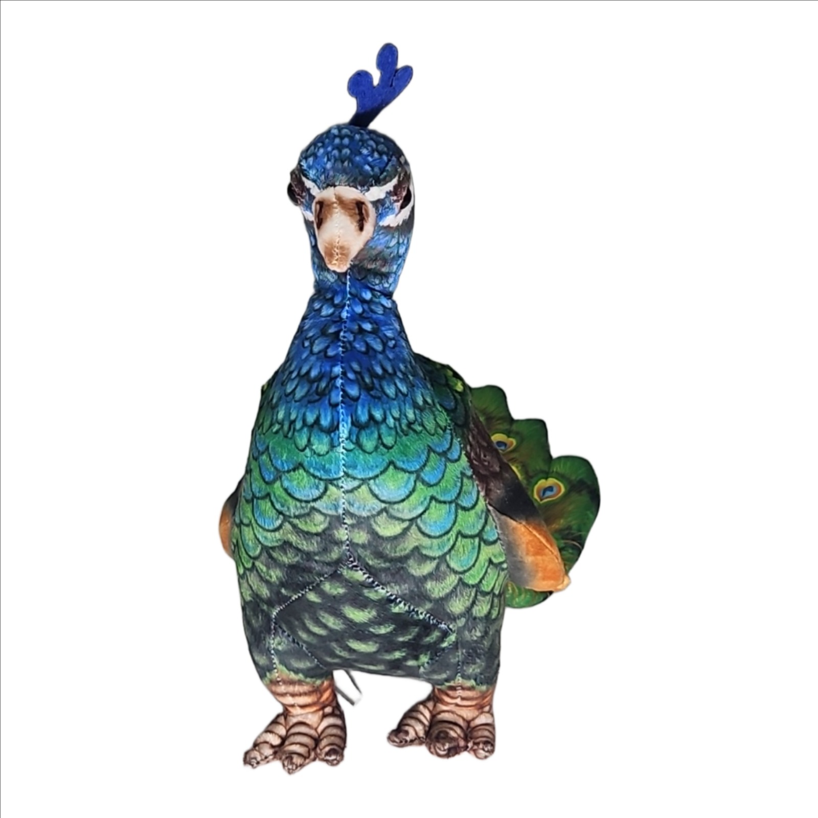 Elegant Peacock Soft Toy – 42cm | Colorful Plush Bird Toy for Kids & Decorative Gifting
