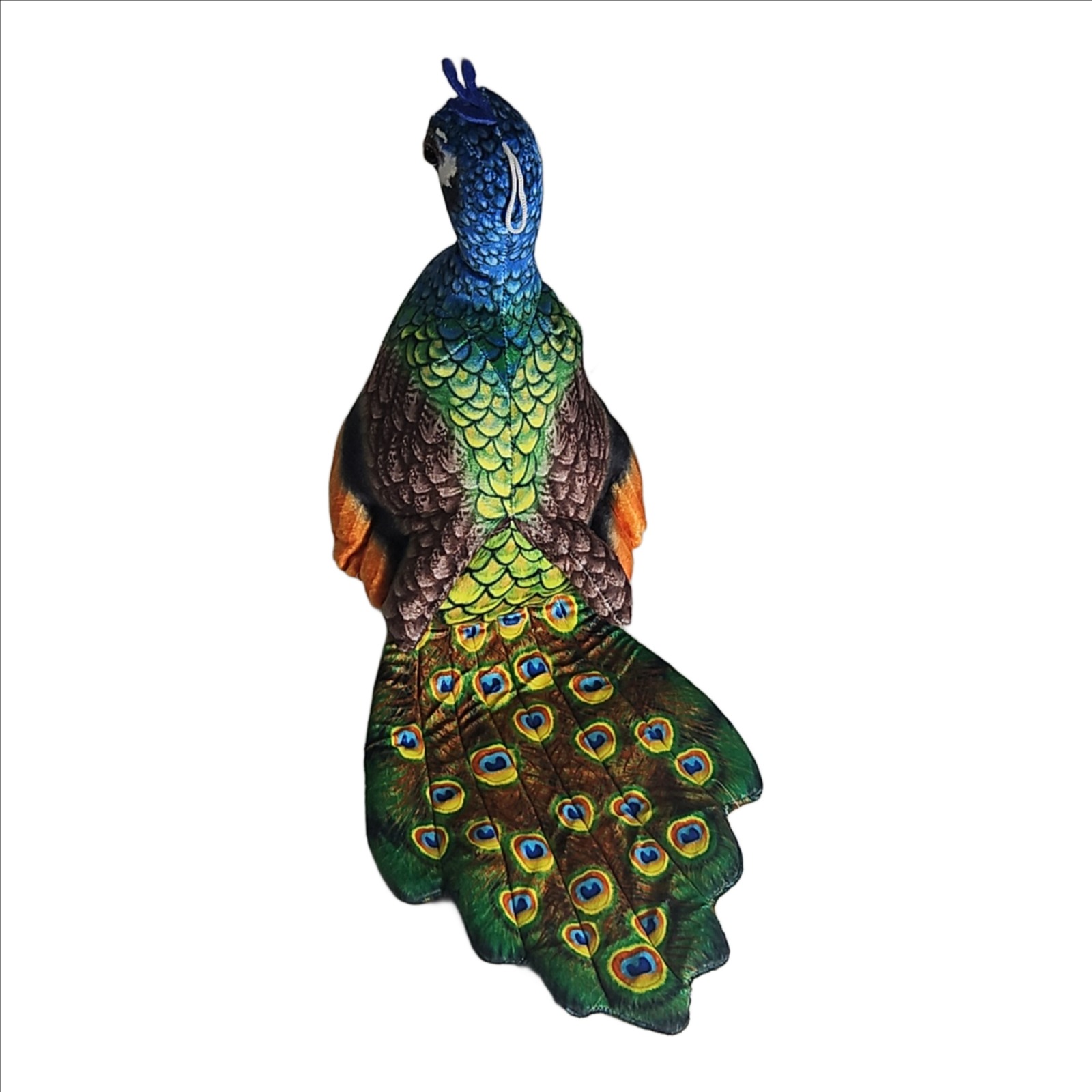 Elegant Peacock Soft Toy – 42cm | Colorful Plush Bird Toy for Kids & Decorative Gifting - Image 3