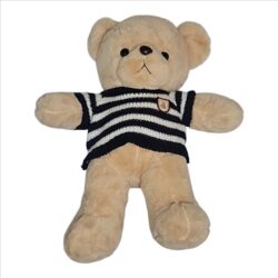Stylish Teddy Bear in Printed00 Hoodie – 50 cm | Soft Toy Gift for Kids & Car Fans Assorted Colour