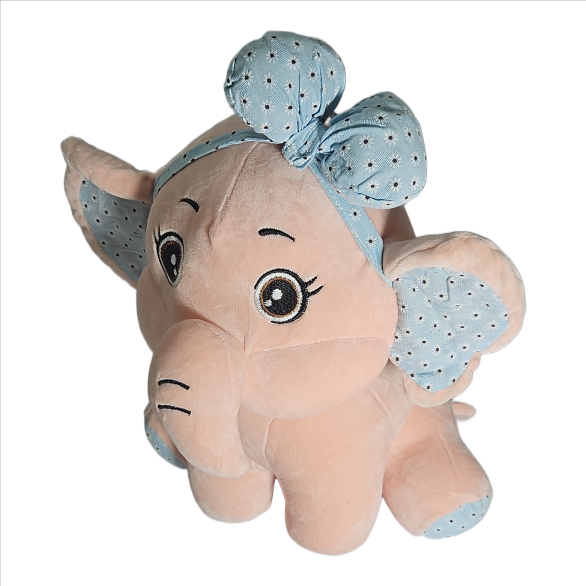 Charming Elephant Soft Toy with Bow – 50cm | Jumbo Plush for Kids & Gifts - Image 5