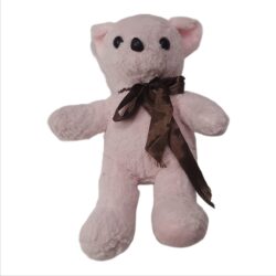 Teddy Bear with Ribbon Soft Toy – 28cm Cute Plush Stuffed Animal (Assorted Colors)