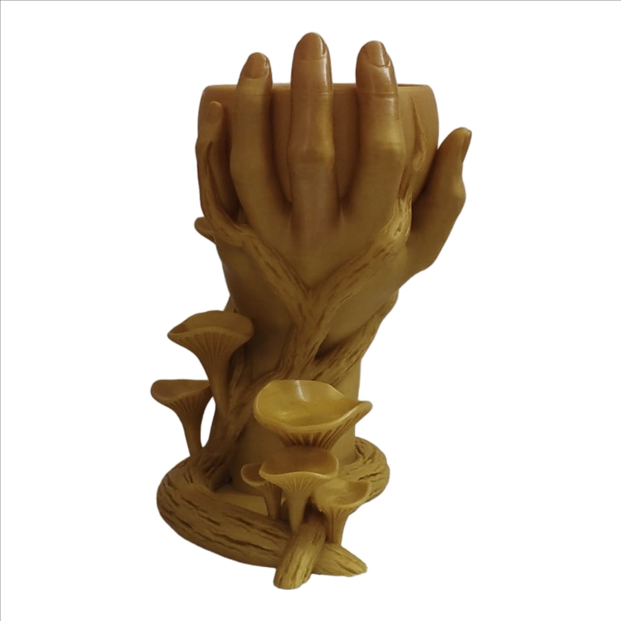 ✨ 33cm Golden Hand 3D Vase – Elegant Modern Showpiece
