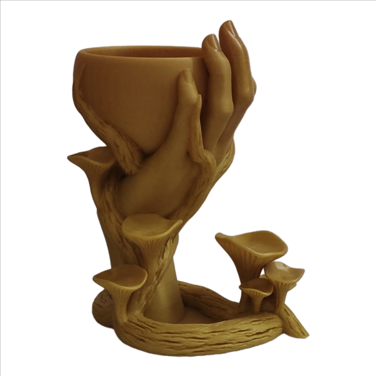 ✨ 33cm Golden Hand 3D Vase – Elegant Modern Showpiece - Image 2