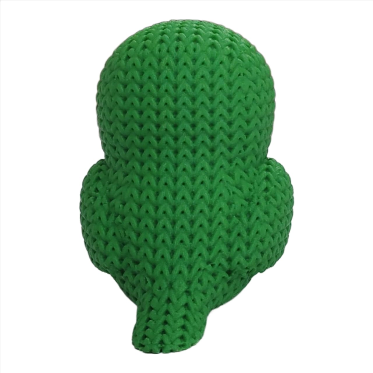 12CM Green Parrot Knitted Toy – 3D Printed Bird Figure - Image 3