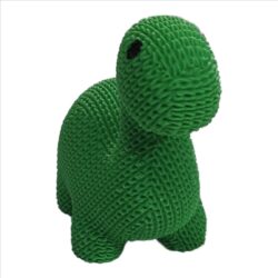 19CM Green Knitted Dino – 3D Printed Dinosaur Toy Figure