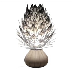 Elegant 3D-Printed Leaves Vase Décor – 41cm | Modern Home & Office Art Piece