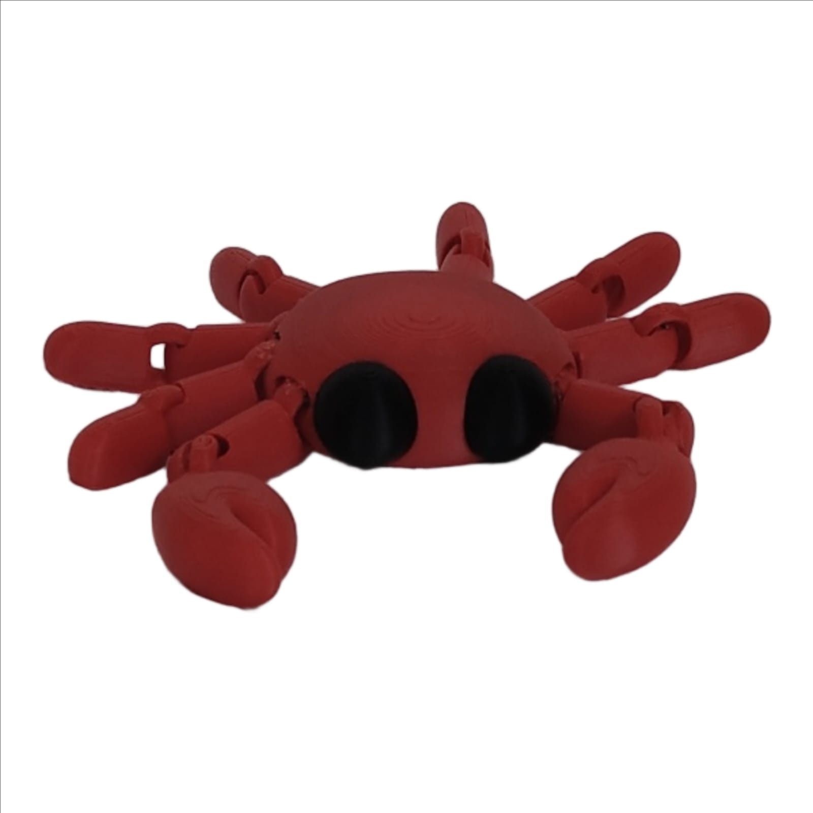 🦀 Red Crab Flexy – 3D Printed Articulated Toy (14cm) | Fun, Flexible & Collectible