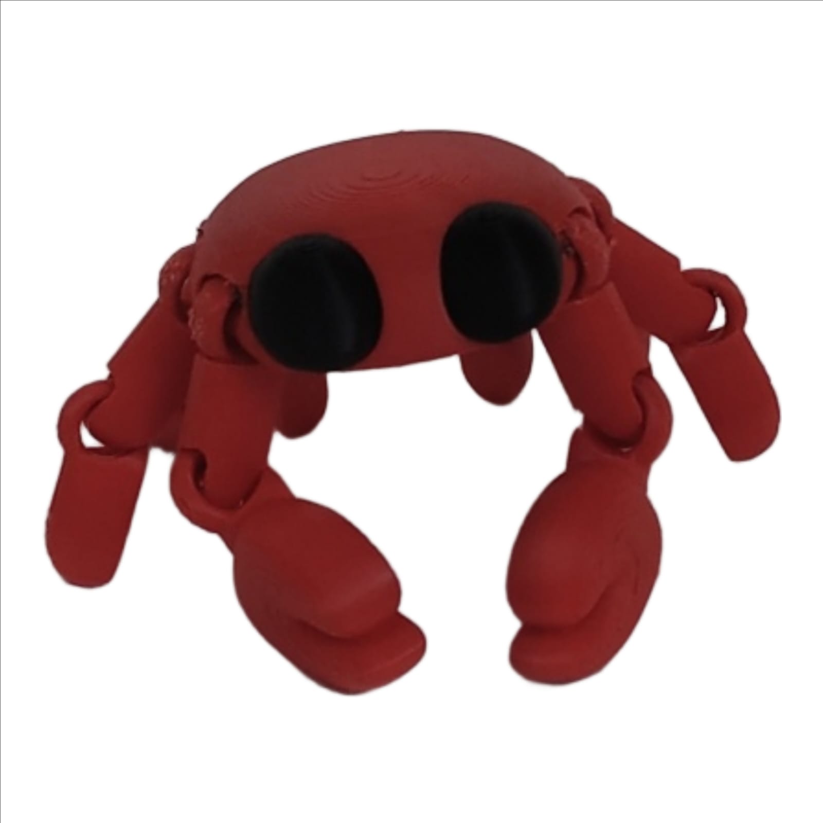 🦀 Red Crab Flexy – 3D Printed Articulated Toy (14cm) | Fun, Flexible & Collectible - Image 2