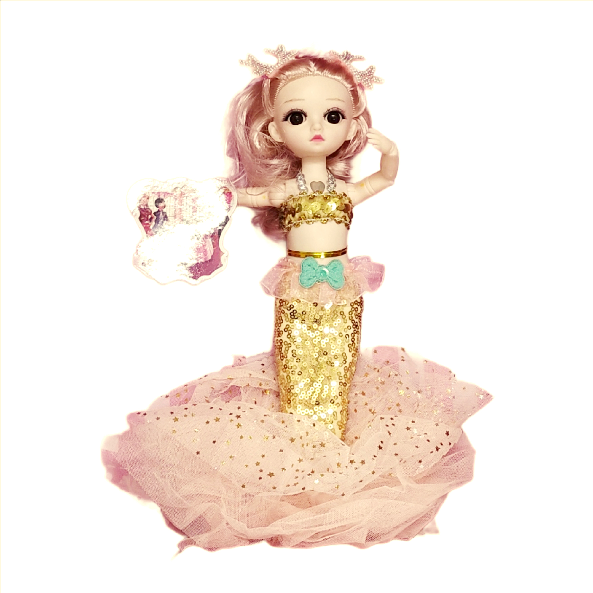 Korean Mermaid Musical Doll β Singing & Light-Up Mermaid Toy for Kids | Magical Sound & Glow Mermaid Doll