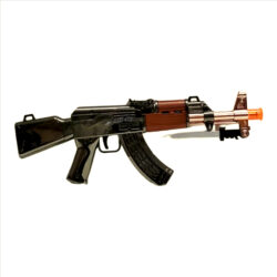AK47 Metallic Gun Toy – Metallic Finish Rechargeable Gel/Soft-Bead Blaster | Detachable Mag, Realistic Look (Toy Safe)