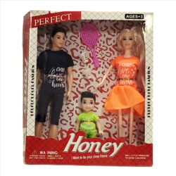 Happy Family Doll Set – Cute Family Doll Toy Set with Parents & Kids | Pretend Play, Dollhouse Gift for Children