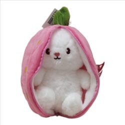 Cute Bunny Pouch 20cm – Soft Plush Storage Bag for Kids | Adorable Rabbit Coin Purse, Makeup & Stationery Organizer