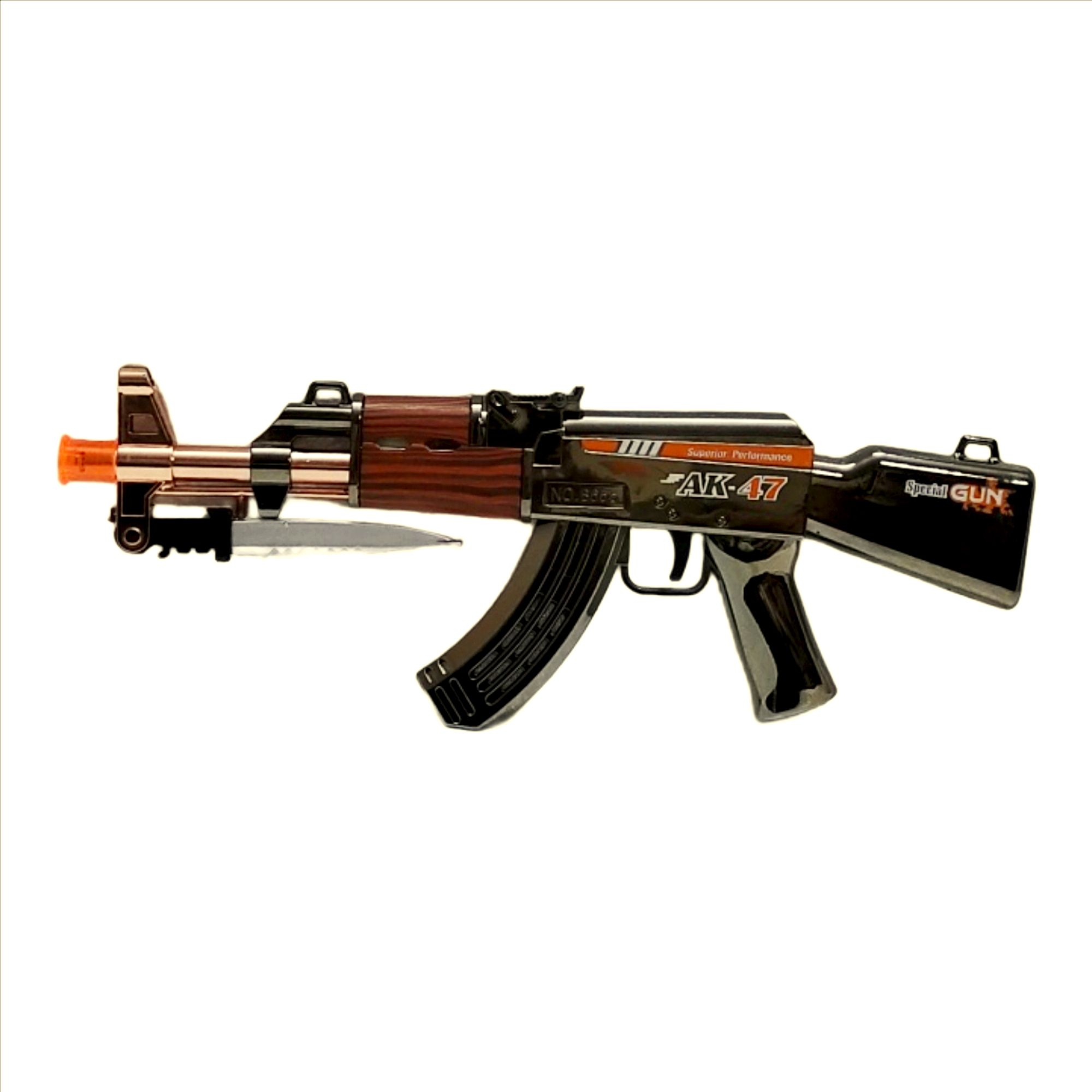 AK47 Metallic Gun Toy – Metallic Finish Rechargeable Gel/Soft-Bead Blaster | Detachable Mag, Realistic Look (Toy Safe) - Image 3