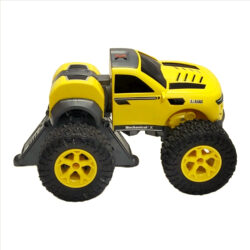 Yellow Stunt Car – 360° Rotating Remote Control Car with Flip Action | Rechargeable RC Stunt Car for Kids