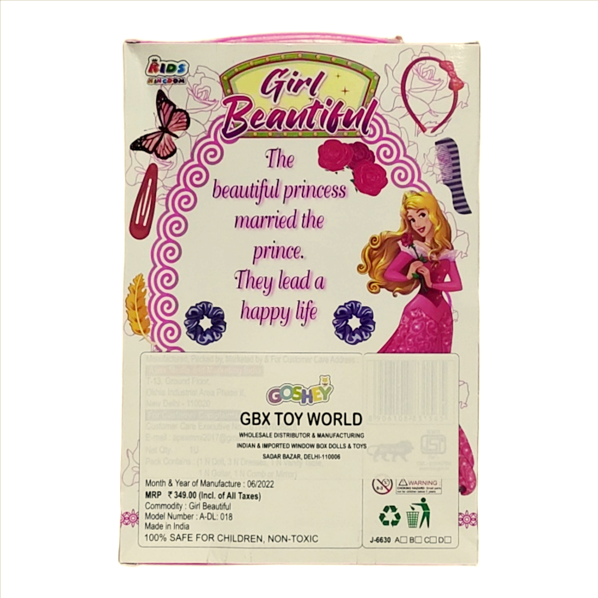 Beautiful Eco Doll – Eco-Friendly Soft Doll Toy for Kids | Adorable Fabric Doll with Dress & Safe Materials - Image 4