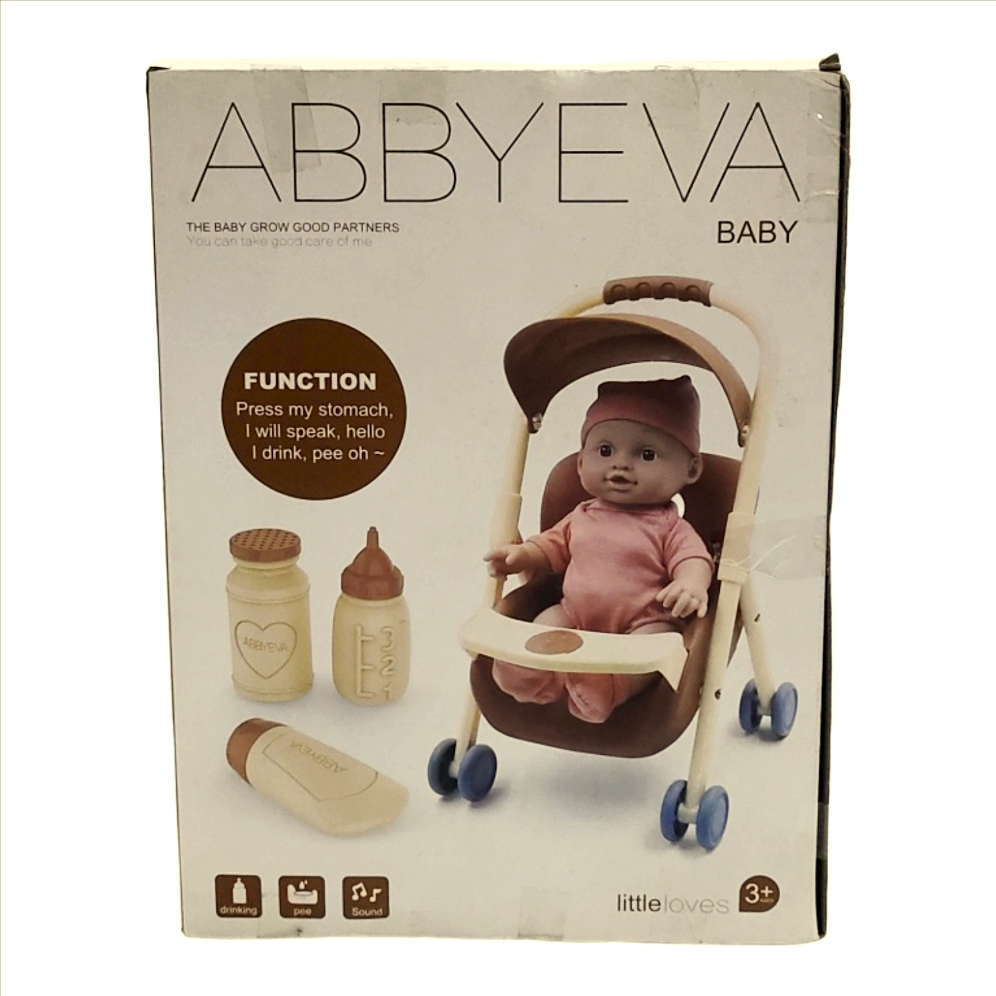 Baby Stroller Crying Doll Set β Realistic Sound Baby Doll with Mini Pram | Interactive Pretend Play Toy for Kids - Image 4