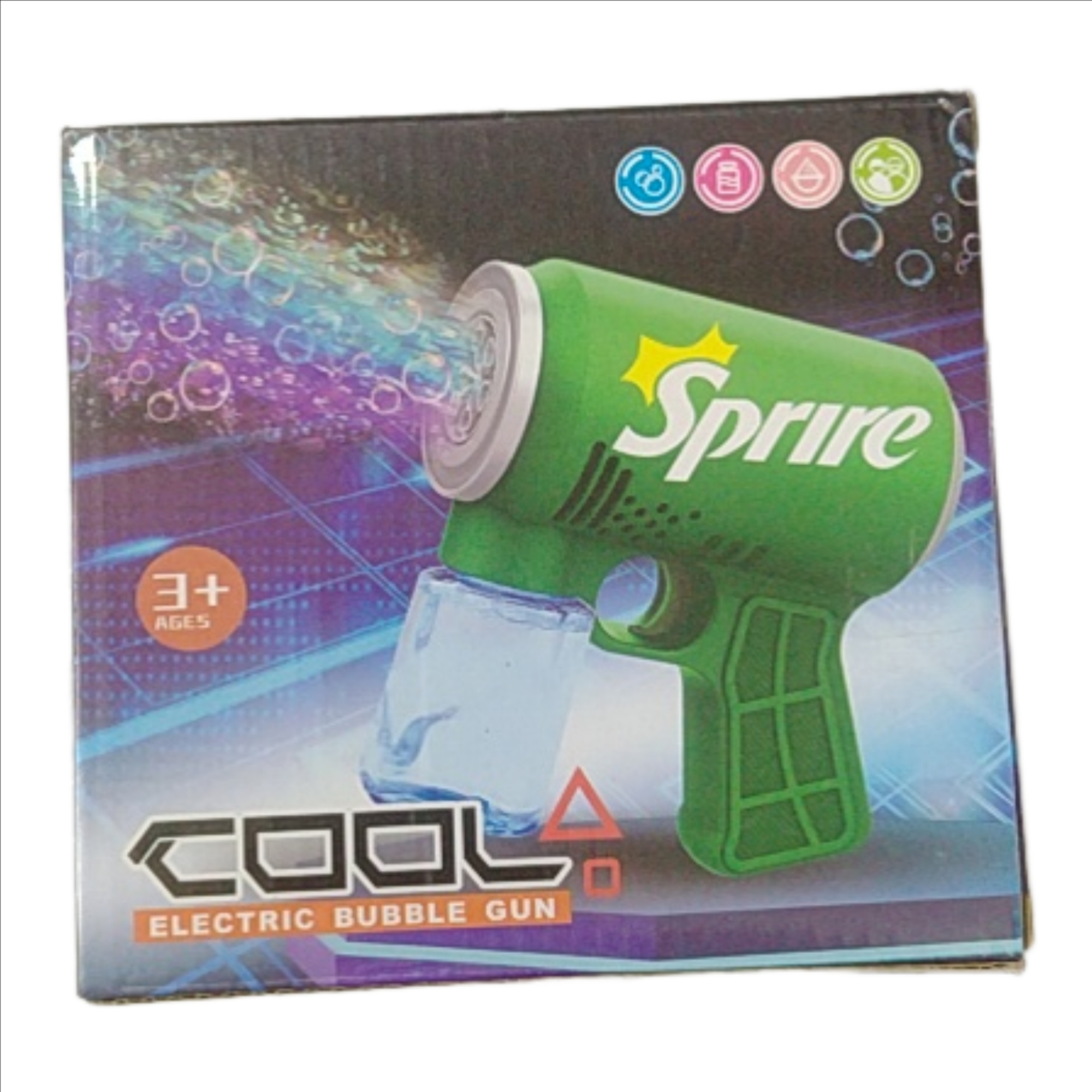 Cool Electric Bubble Gun β LED Light Automatic Bubble Blower | Rechargeable Bubble Maker Toy for Kids & Parties - Image 4