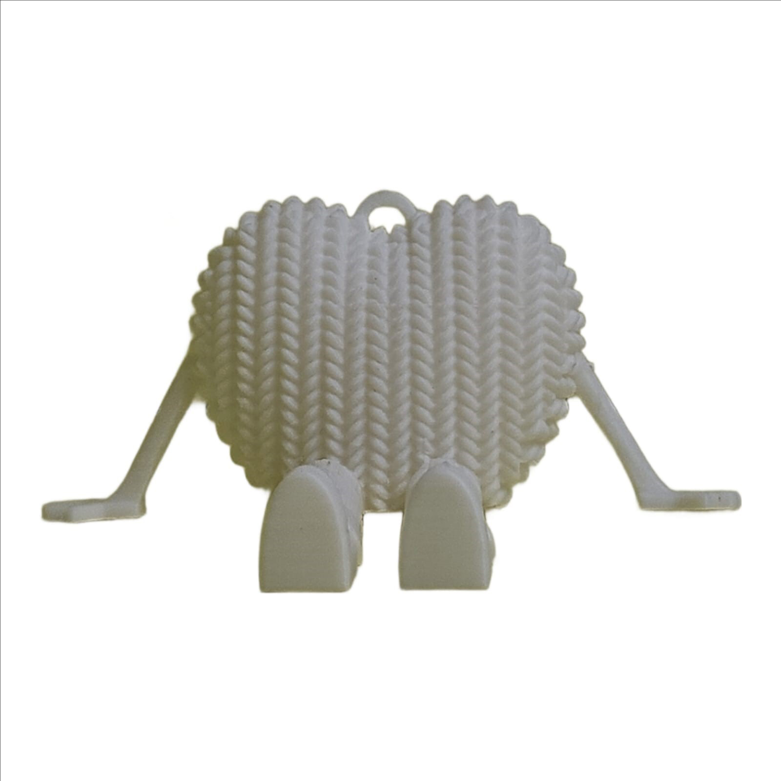 Flexi Heart White 3D – Unique Flexible 3D Printed Heart Toy | Valentine, Fidget, Gift - Image 5