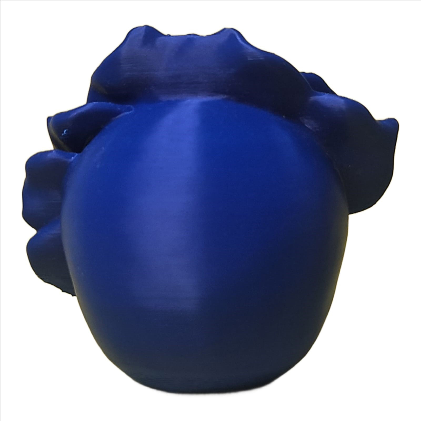 Skull n Rose Blue – Artistic Blue Skull and Rose 3D Sculpted Decor Piece - Image 2