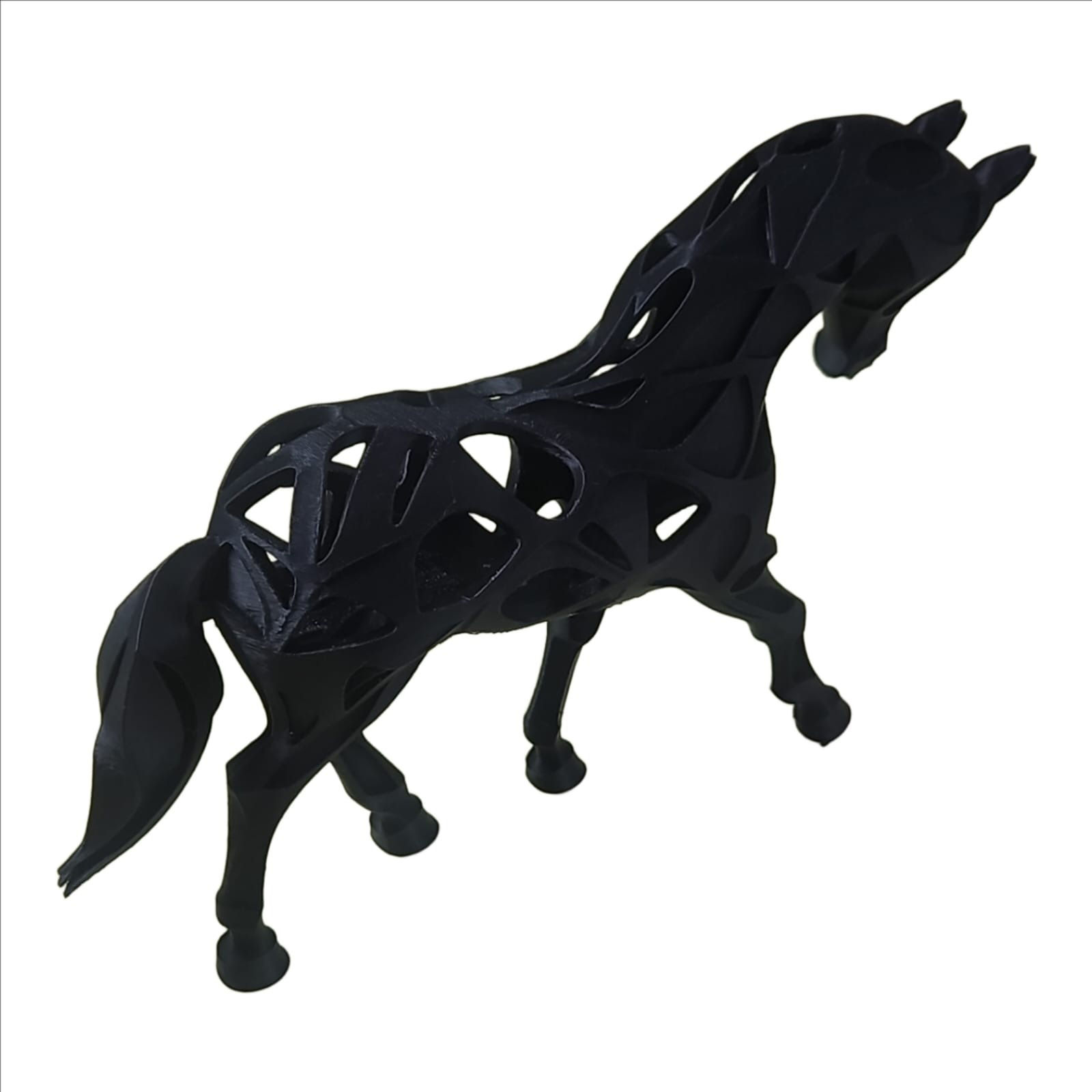 Horse Decor Unit Black – Elegant 3D Sculpted Horse Figurine for Home & Office Decor - Image 3