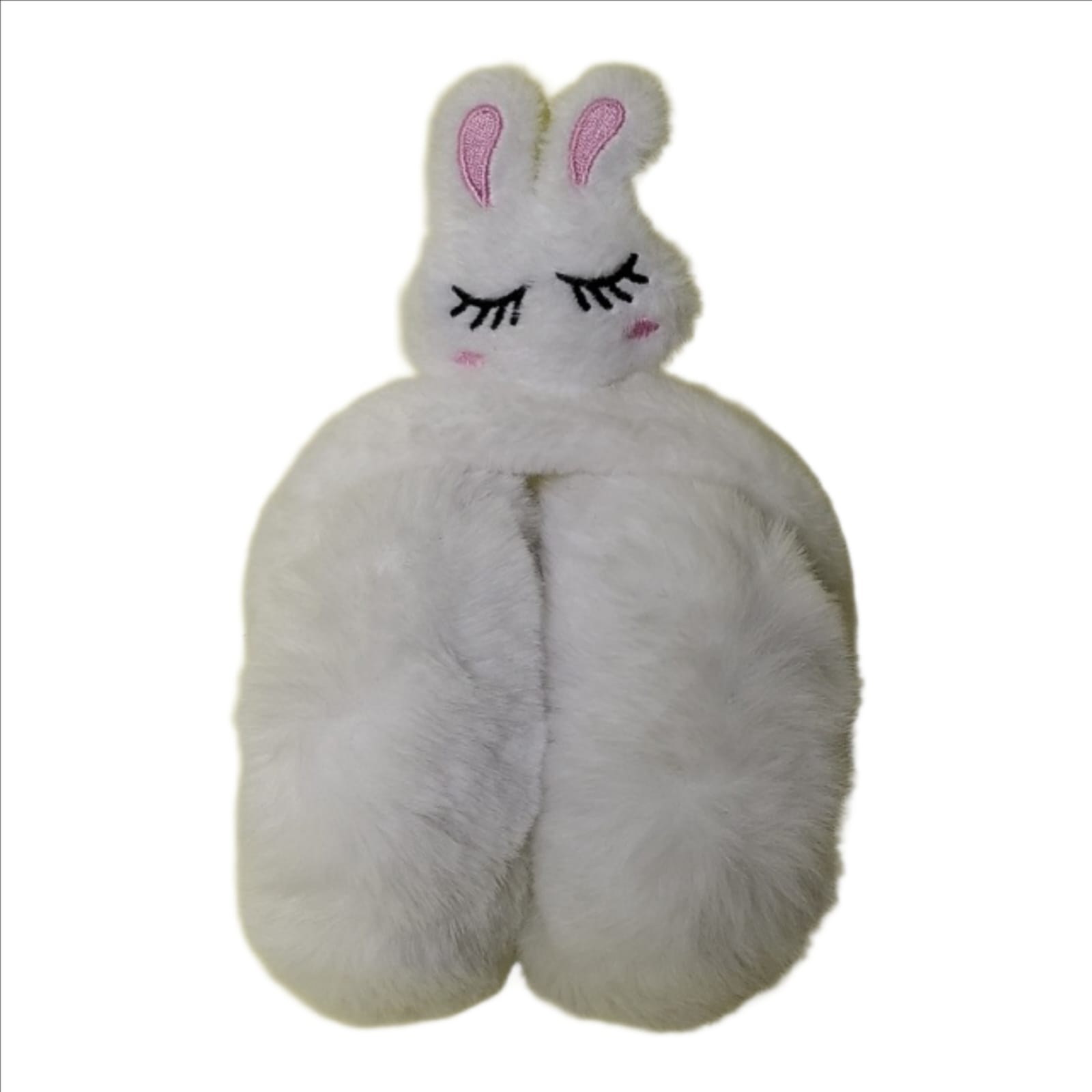 Earmuff Bunny White | Soft Plush Winter Earmuff for Kids & Girls | Cute Bunny Ear Warmer - Image 4