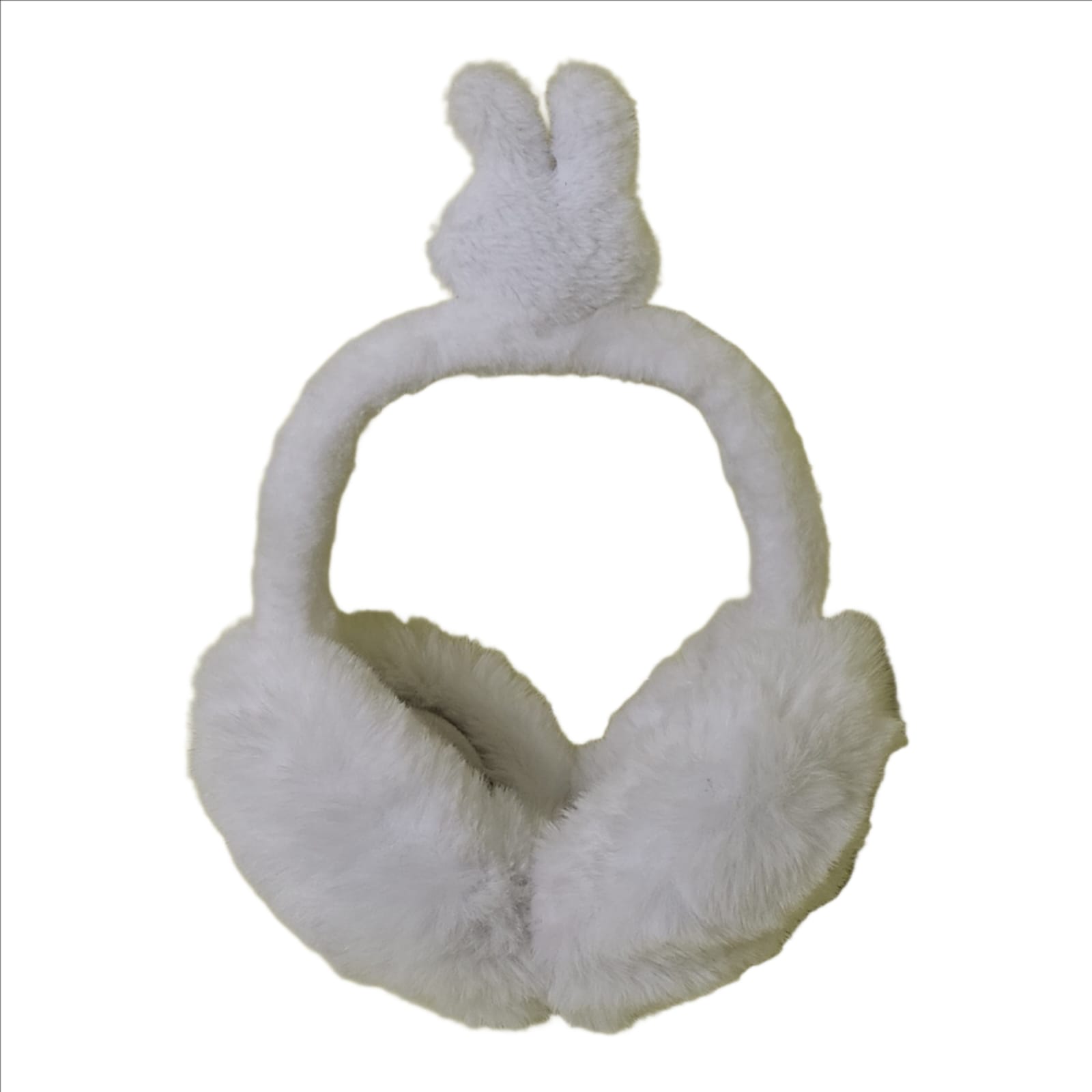 Earmuff Bunny White | Soft Plush Winter Earmuff for Kids & Girls | Cute Bunny Ear Warmer - Image 3