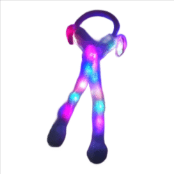 Soft Toy Earmuff with Light | Multicolor LED Warm Earmuffs for Kids & Girls | Cute Winter Accessory